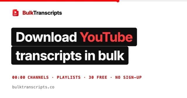 BulkTranscripts