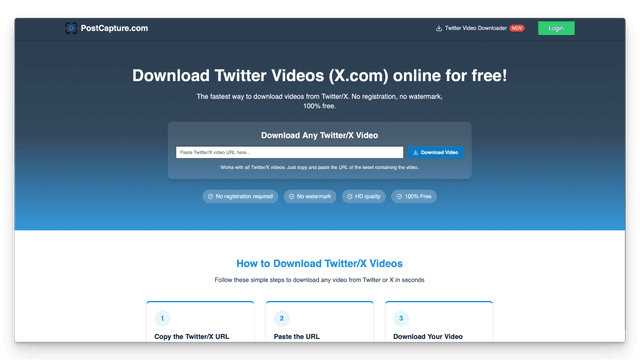 Free Twitter / X video Download