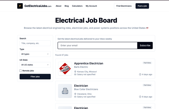  GetElectricalJobs.com