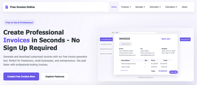 Free Invoice Online