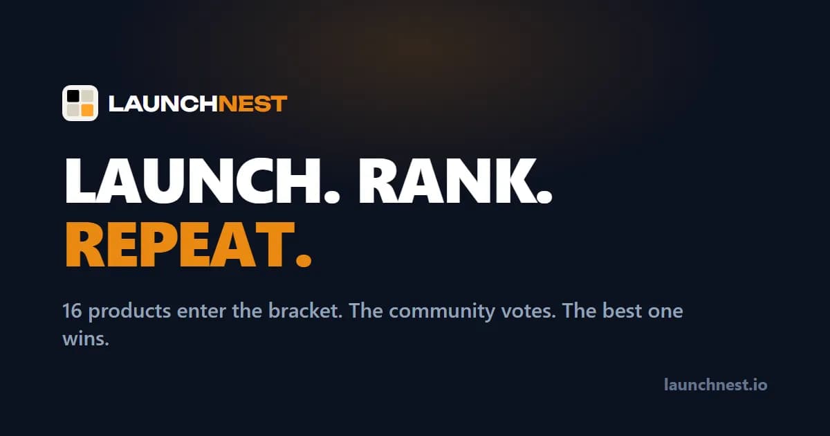 Social preview (og:image) of launchnest.io